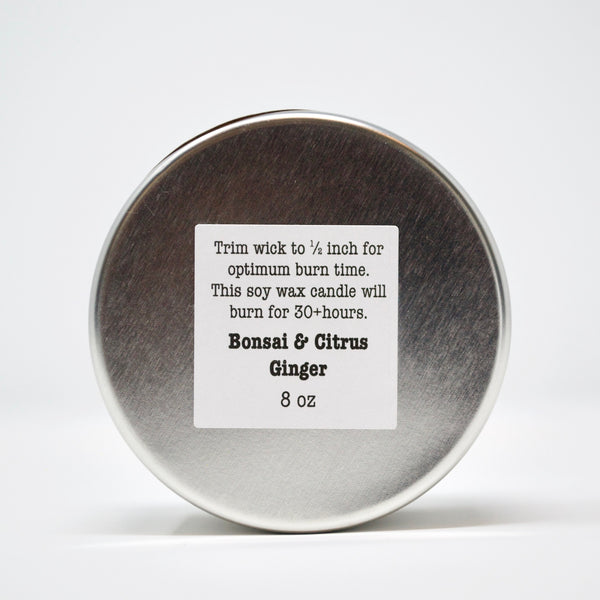 Sunburst candle Bonsai and citrus ginger