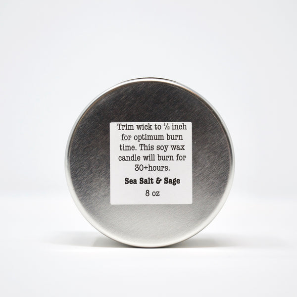 Sunburst candle sea salt and sage