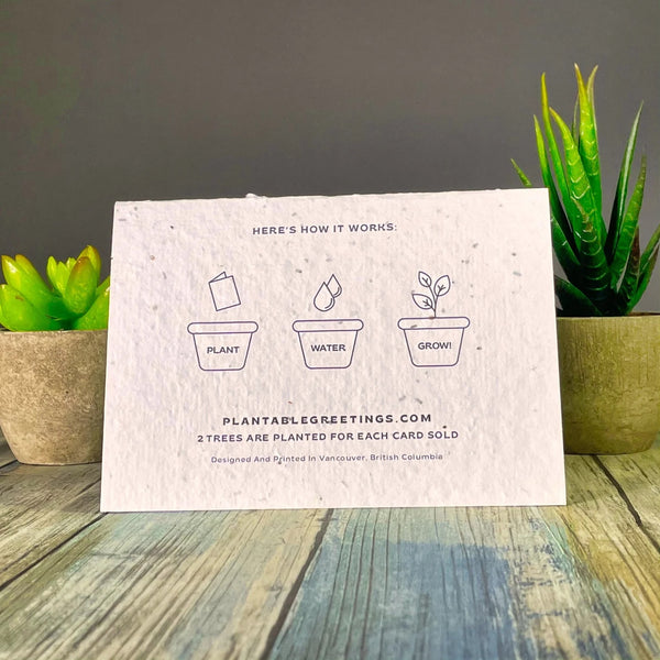 Back of printable card