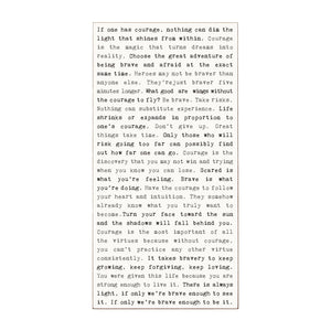 Courage Typewriter Sign