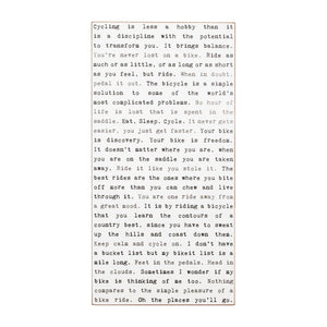 Cycling Typewriter Sign