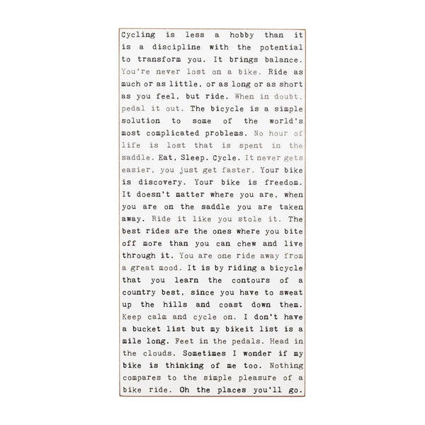Cycling Typewriter Sign