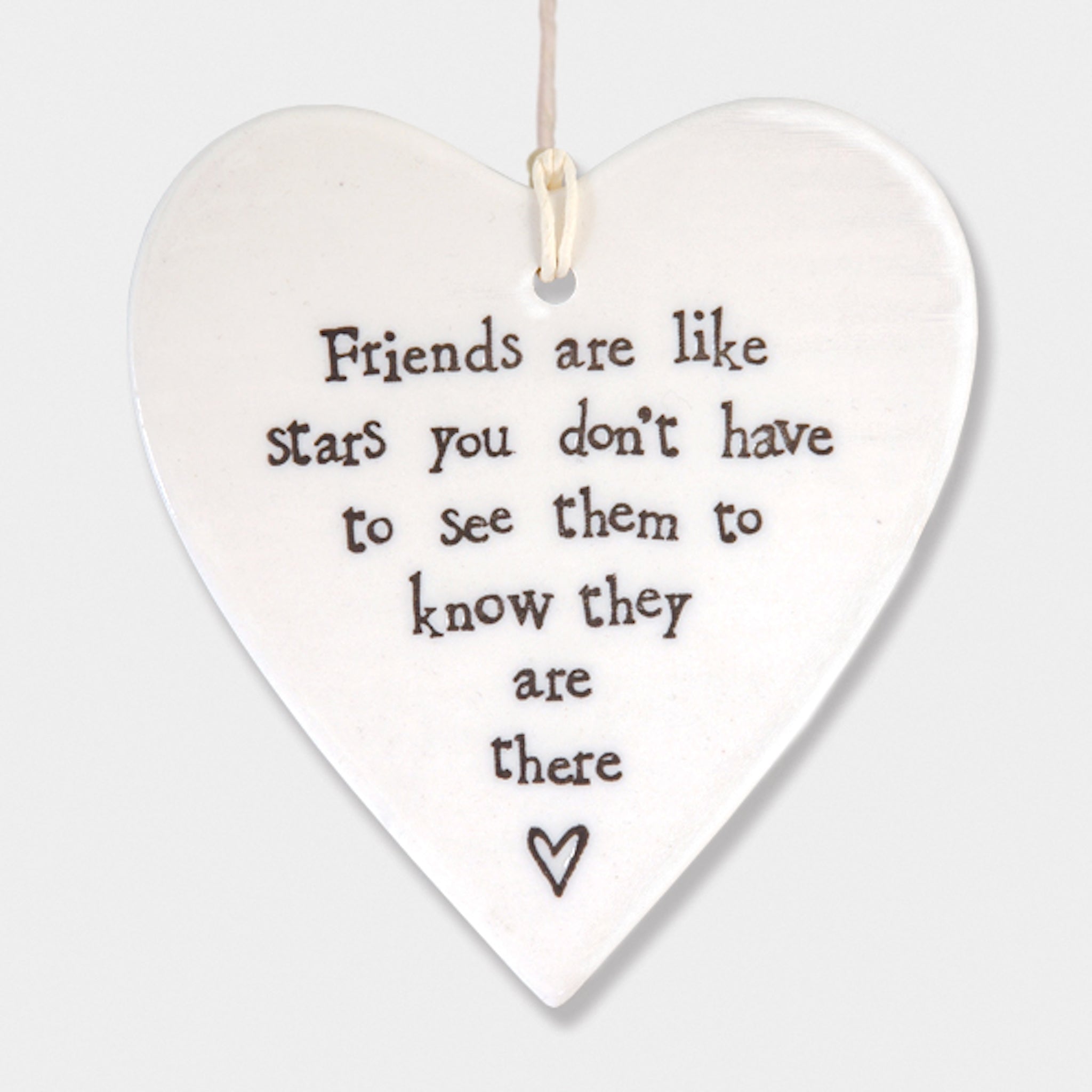 Friends are like stars, you don't have to see them to know they are there