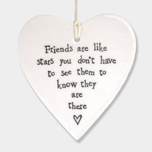 Friends are like stars, you don't have to see them to know they are there