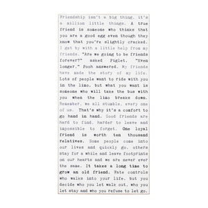 Friendship Typewriter Sign