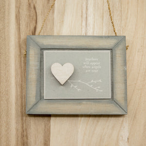 Feathers Wooden Hanging Sign