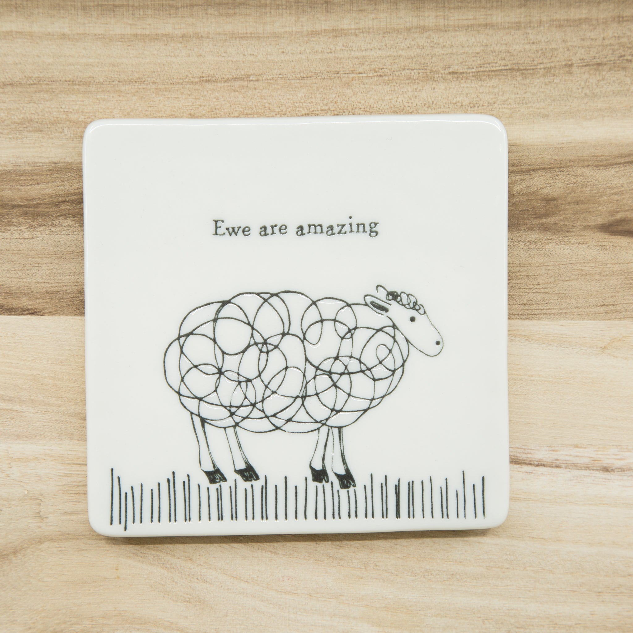 Ewe are amazing - Porcelain Coaster