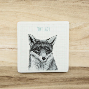 Foxy Lady - Porcelain Coaster