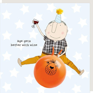 Better with Wine - Greeting Card