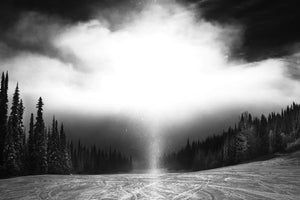 Sun Dog Moment - Black & White Photographic Print
