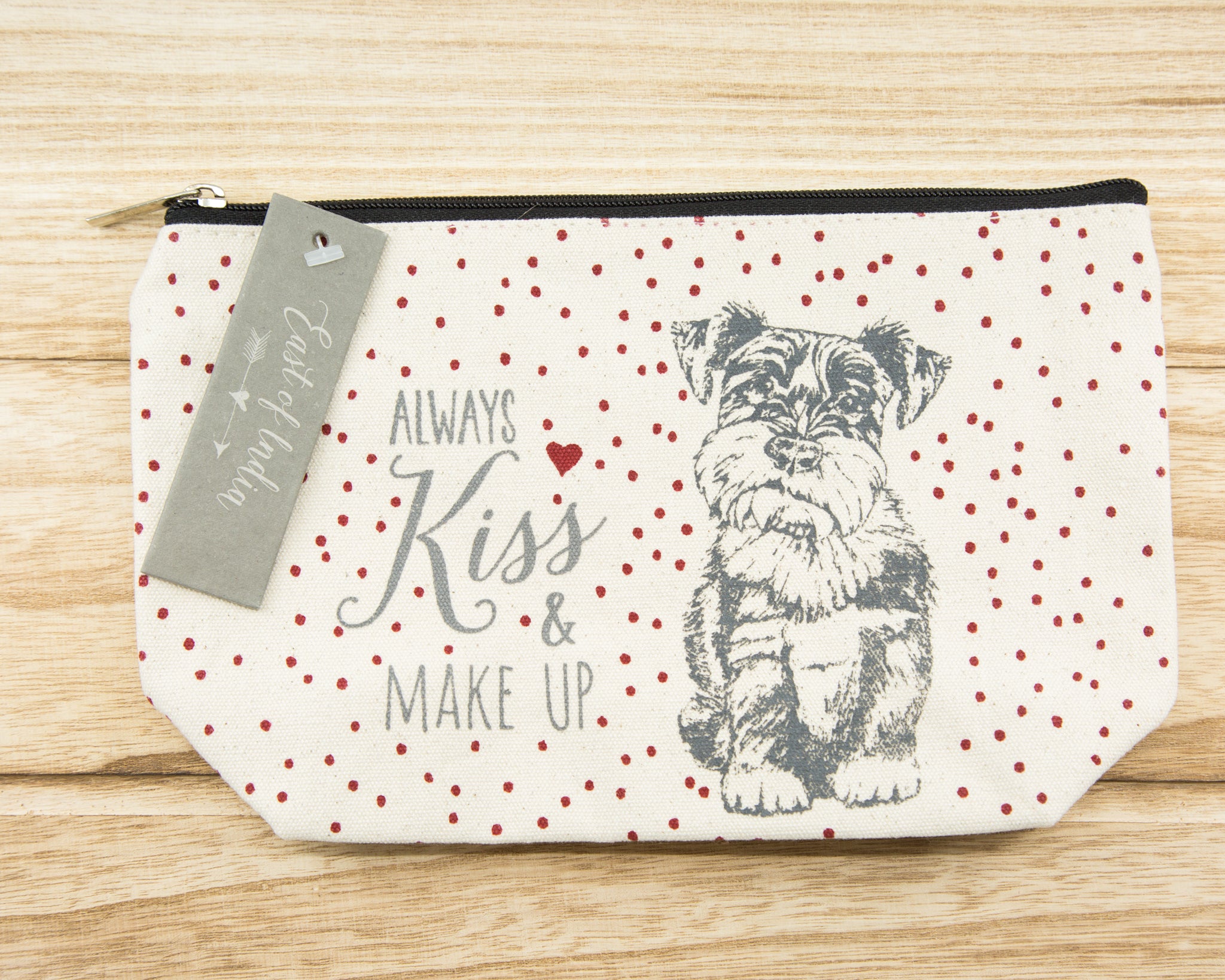 Always kiss & make up - Canvas Cosmetic Bag
