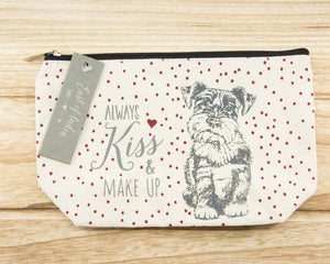 Always kiss & make up - Canvas Cosmetic Bag