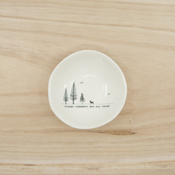 Always remember you are loved - medium wobbly porcelain bowl