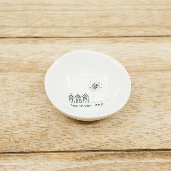 Sunshiny day - small wobbly porcelain bowl