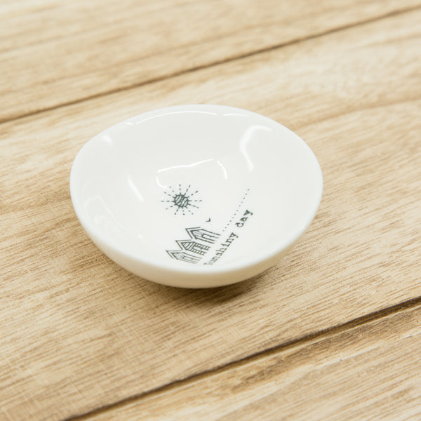 Sunshiny day - small wobbly porcelain bowl
