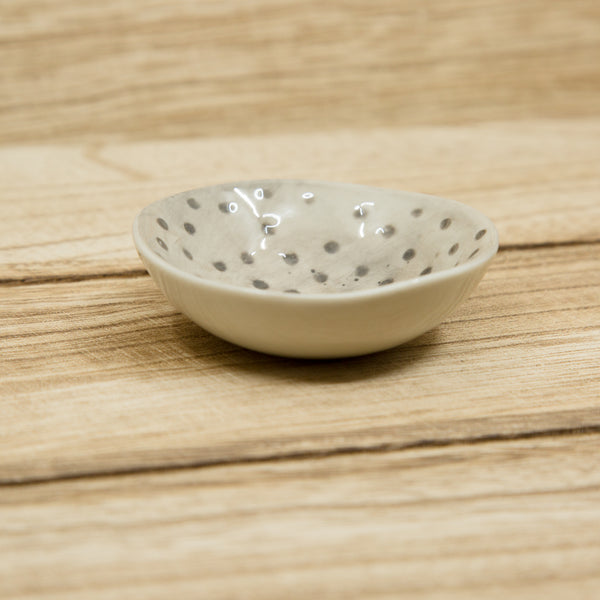 Hand painted Dimpled porcelain bowl - small