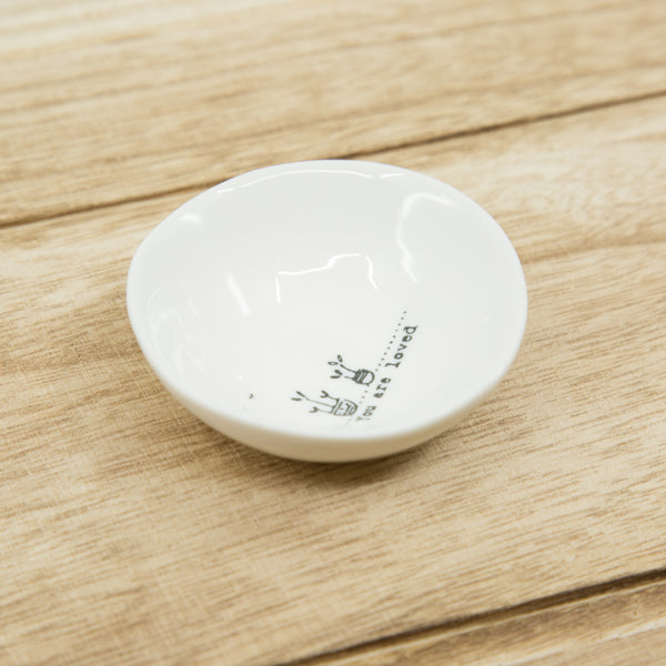 You are loved - small wobbly porcelain bowl