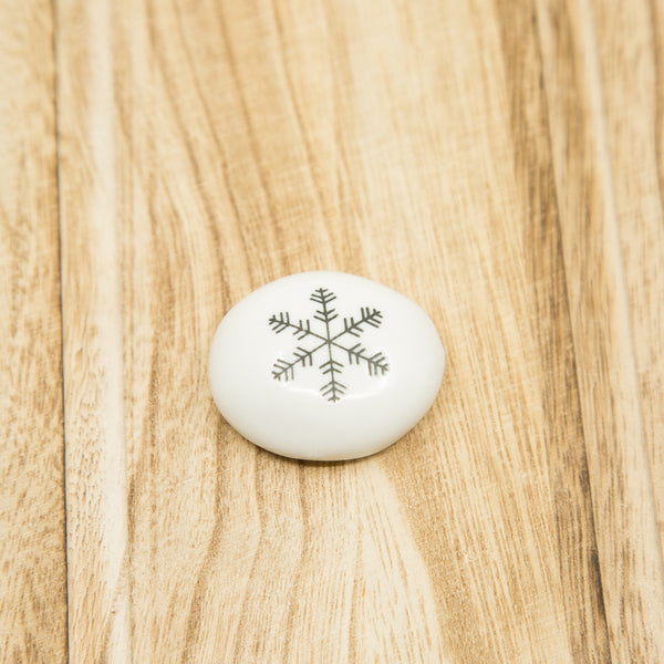 Thanks for being amazing - Snowflake - Porcelain Pebble