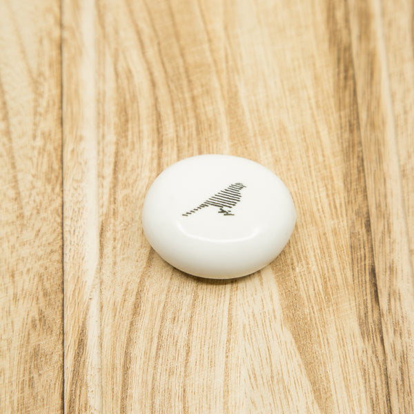 Great Adventures Await - Bird - Porcelain Pebble