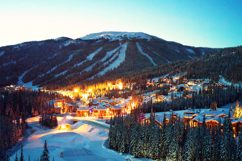 Sun Peaks drone night card